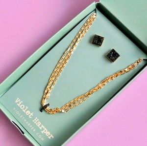 Violet Harper Necklace and Earring Set